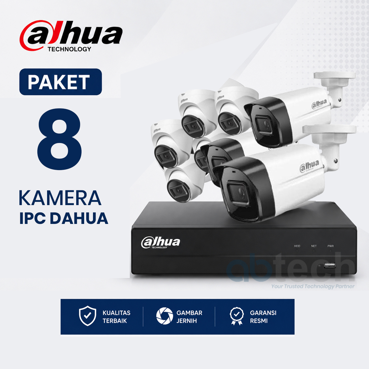 Paket CCTV Dahua 6 Kamera IPC 2MP