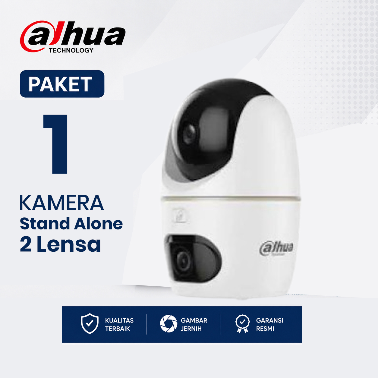 Paket CCTV Dahua2 Lensa 1 Kamera 3MP